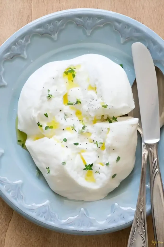 burrata cheese in Alberobello Puglia