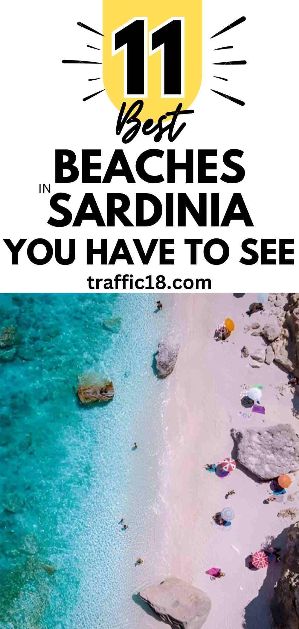 Stunning view of the Sardinia Beach; Read this article to know the best beaches in Sardinia, Italy