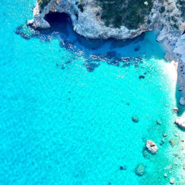 View of Cala Goloritze; one of the best beaches in Sardinia