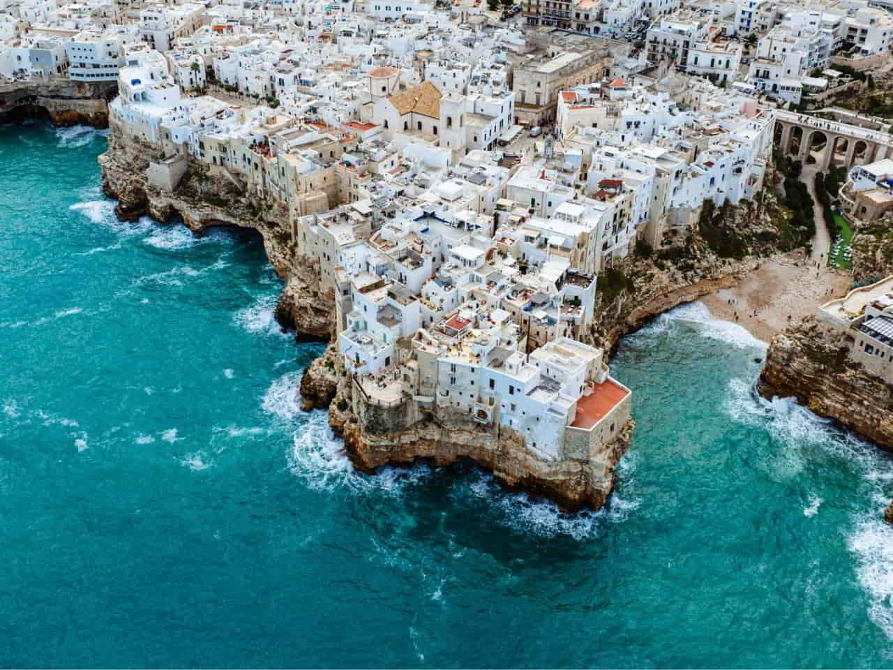 aerial view of Bari Italy 