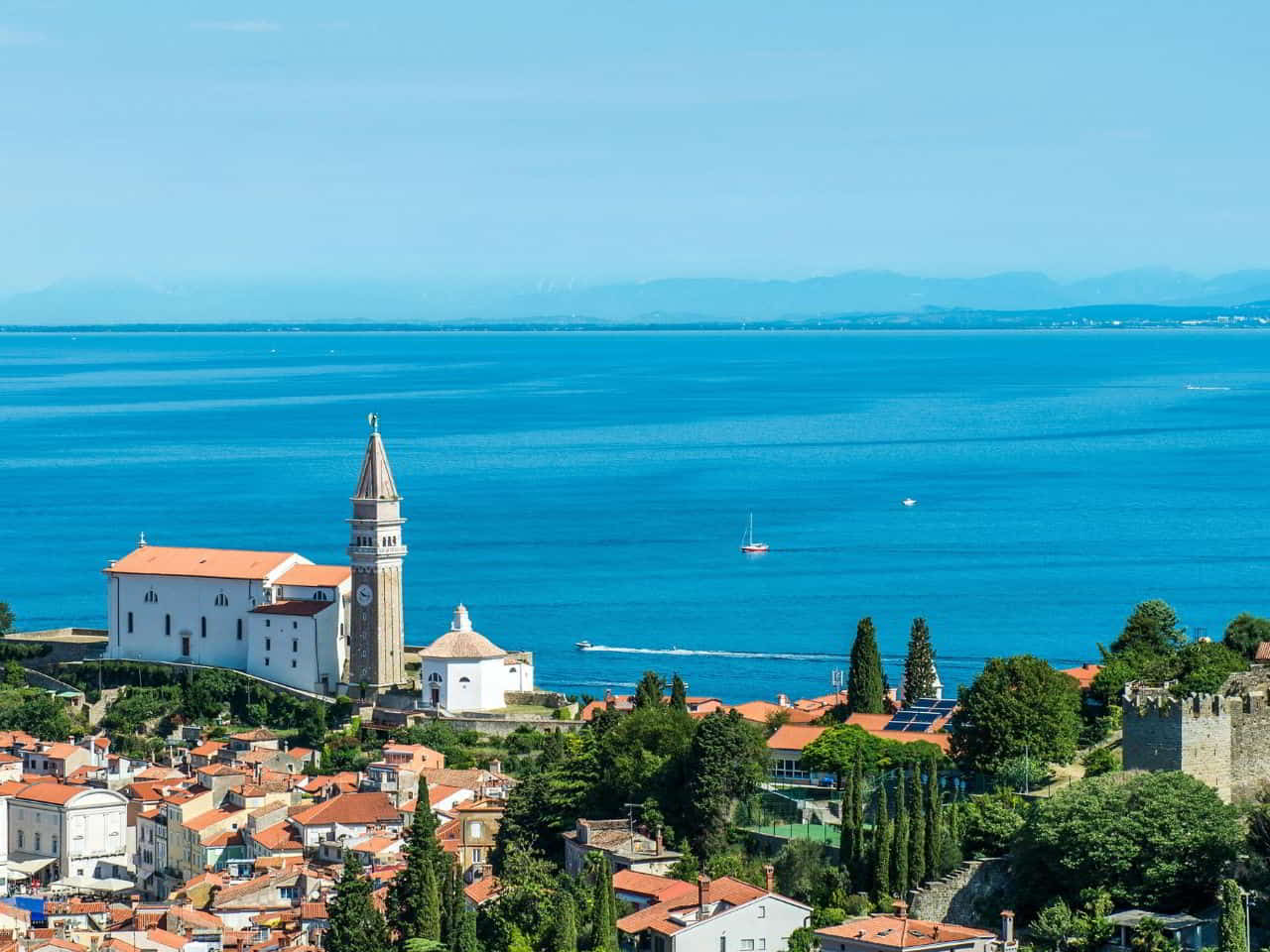 Beautiful view of Trieste Coastline 