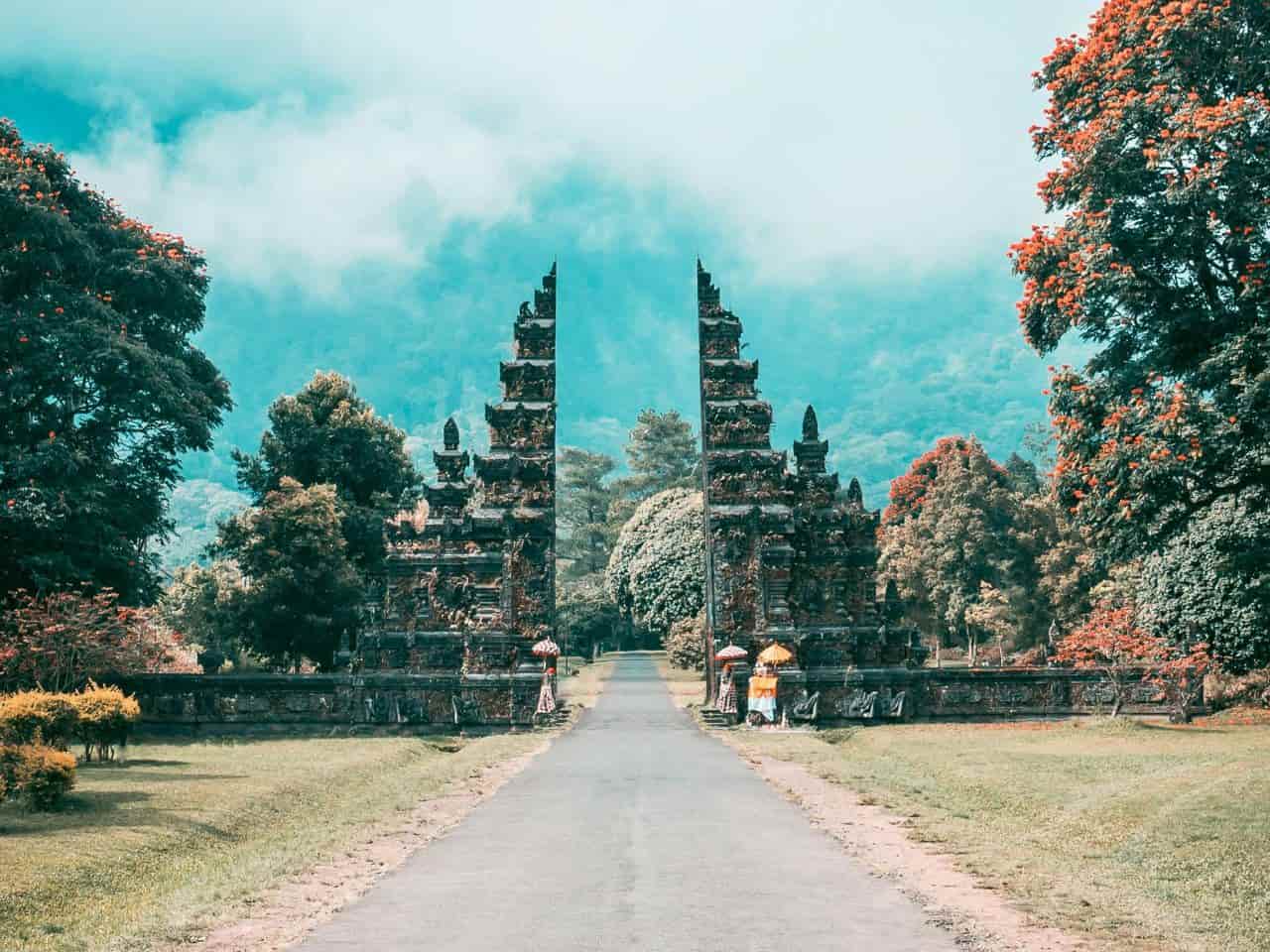 Front view of Handara Gate in Bali The Most Romantic Place in the World
