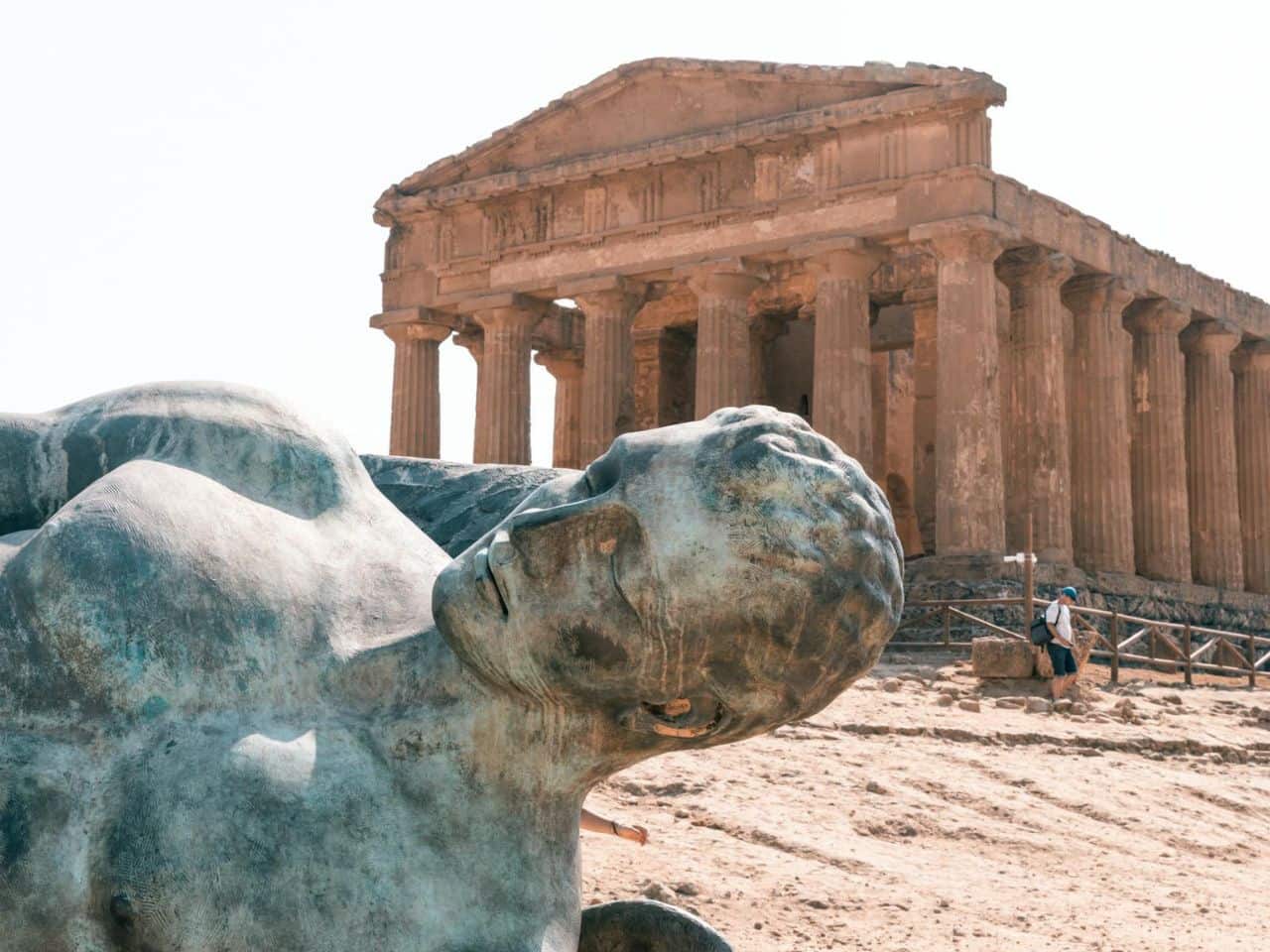 Beautiful view Valley of Temples Sicily