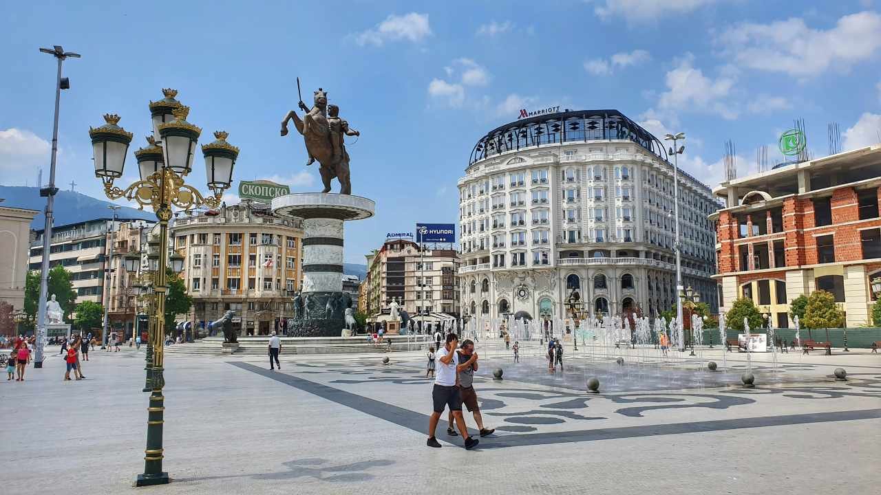 Macedonia Square, Skopje City Centre, North Macedonia