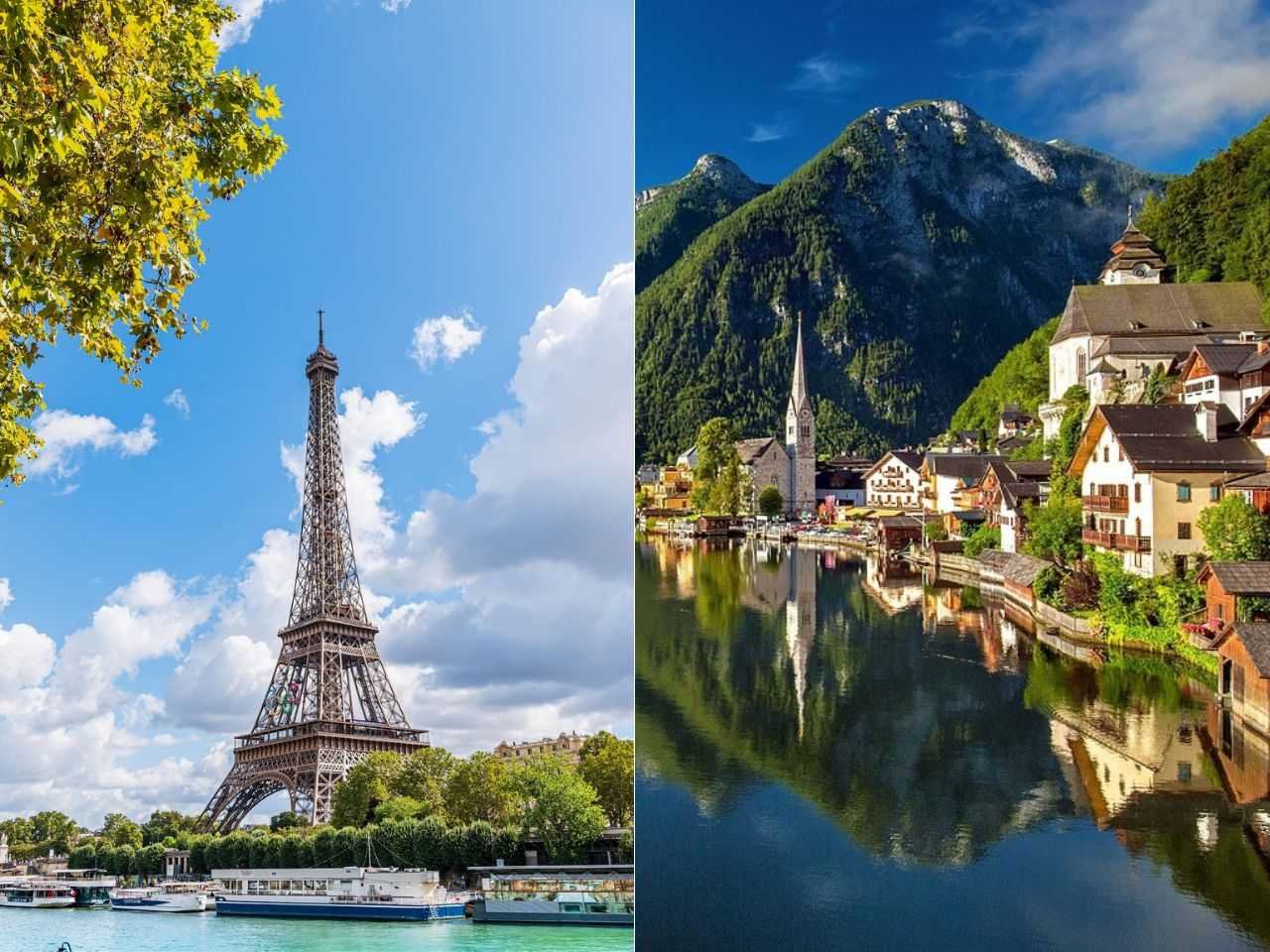 Collage of The Most Romantic Cities in Europe