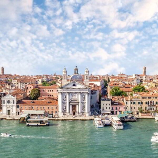 Best Cities to Visit in Italy Aerial view of Santa Maria del Rosario in Venice Italy