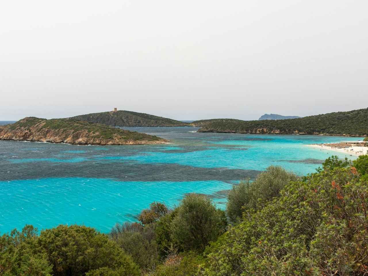 Stunning view of Tuerredda beach of Sardinia Italy