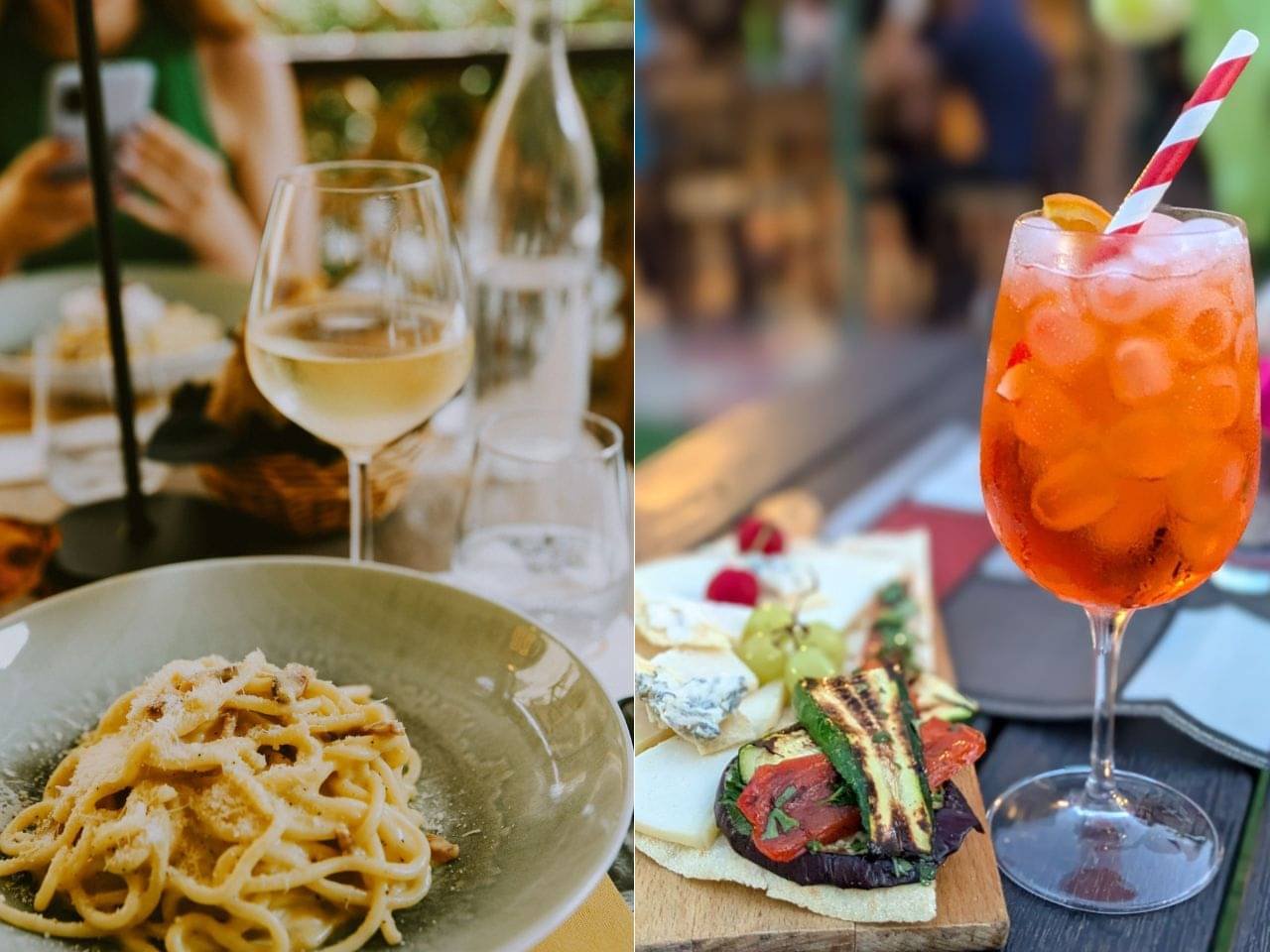 collage on aperitivo Italy